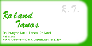 roland tanos business card